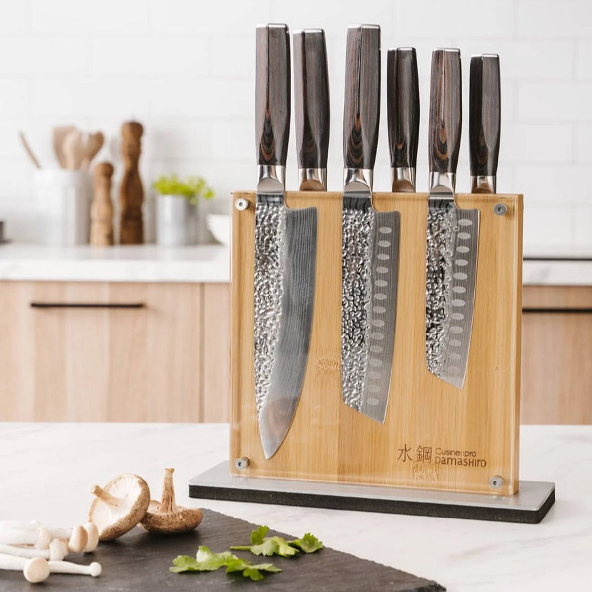 Damashiro® EMPEROR Shi Knife Block 7 Piece