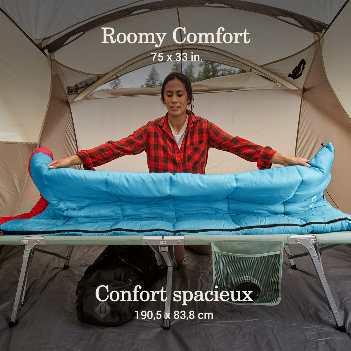 Coleman - Flatlands 40°F Sleeping Bag - Blue