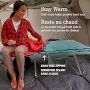 Coleman - Flatlands 50°F Sleeping Bag - Blue