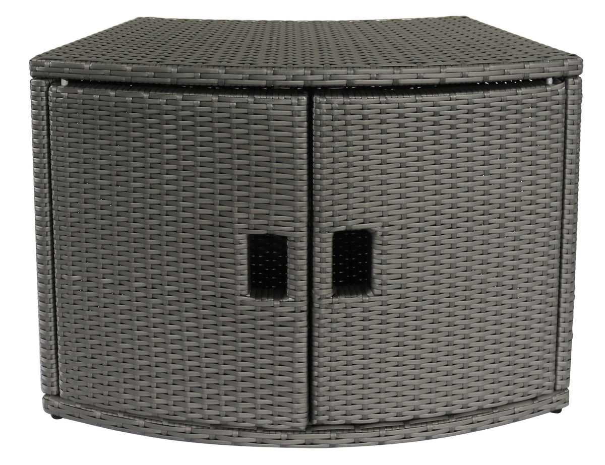 MSpa Accessories -- Wicker Cabinet Storage Unit For...