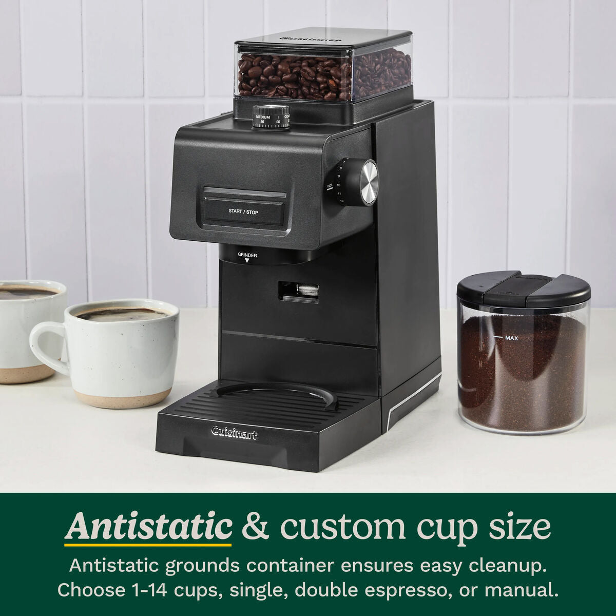 Cuisinart Conical Burr Grinder for Espresso & Coffee