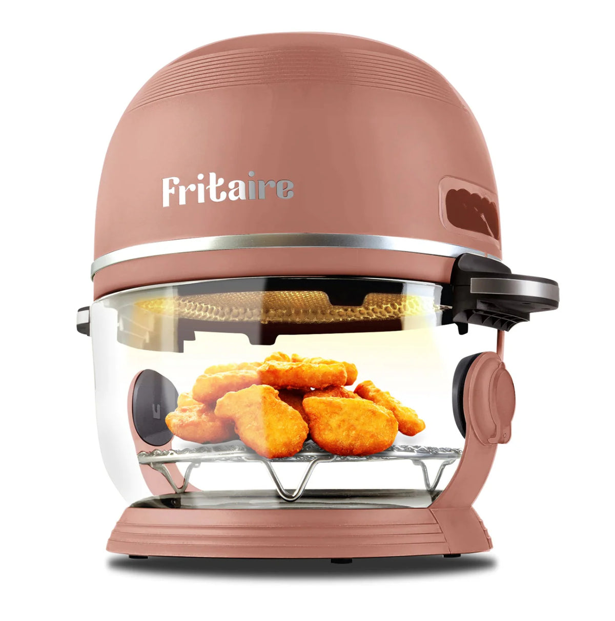 Fritaire Self-Cleaning Glass Bowl Air Fryer - Mauve