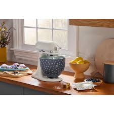KitchenAid 5 Quart Vintage Florals Ceramic Bowl