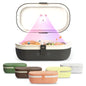 Self-Heating Lunch Box With USB-C Cord and UV LIGHT SANITIZER-Charcoal