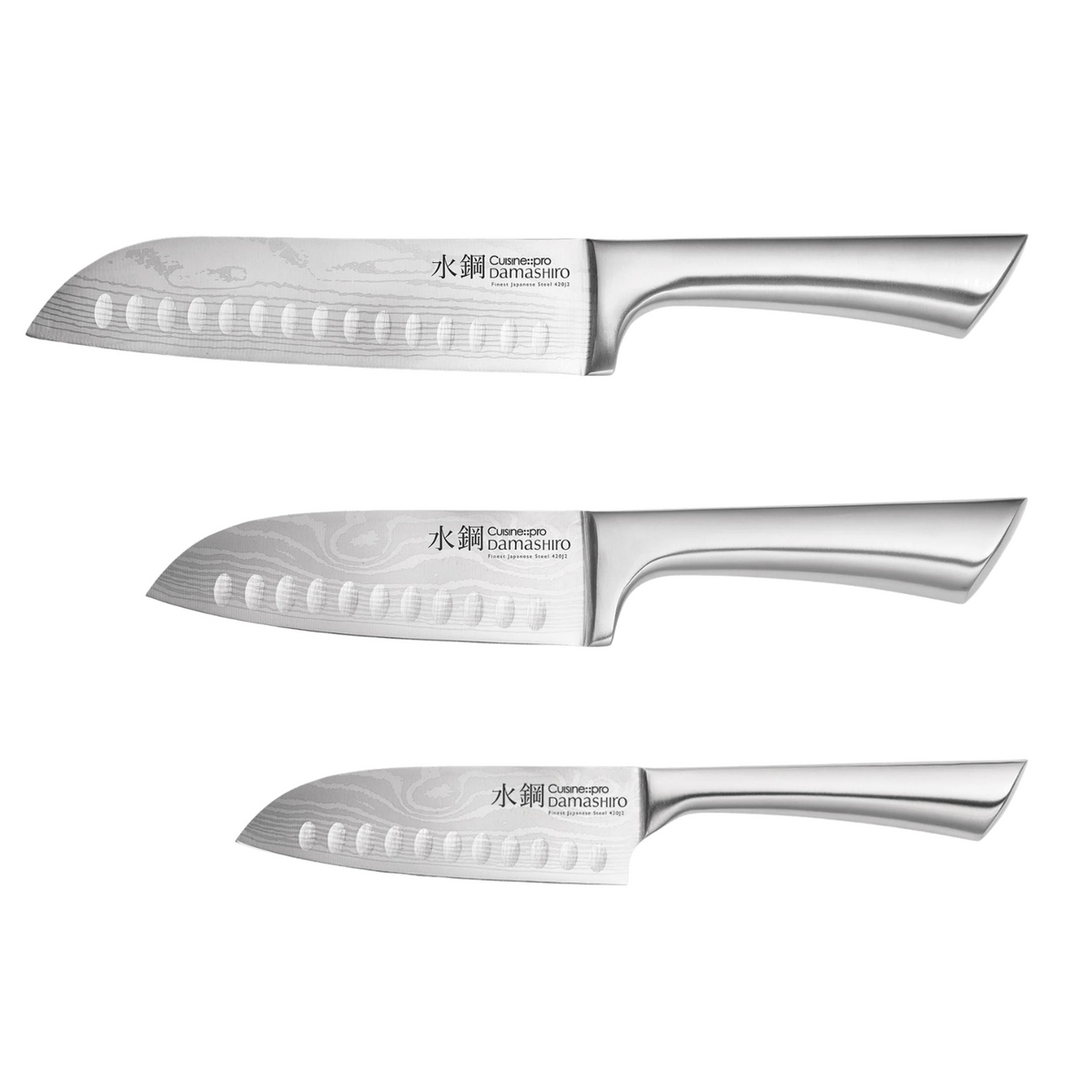Damashiro Santoku Knife Set 3PC