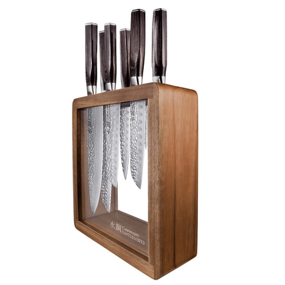 Damashiro Emperor Mokuzai Knife Block 7PC