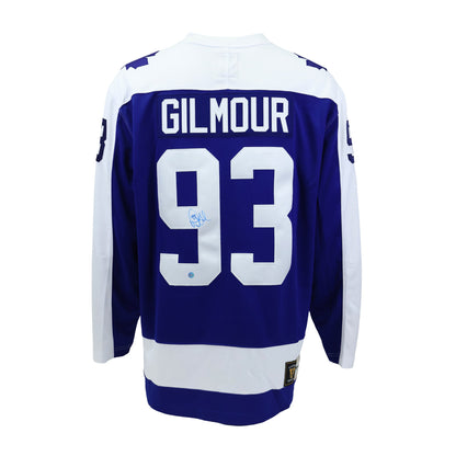 Doug Gilmour Signed Toronto Maple Leafs Fanatics Vintage Jersey (blue)