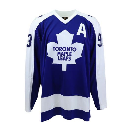 Doug Gilmour Signed Toronto Maple Leafs Fanatics Vintage Jersey (blue)