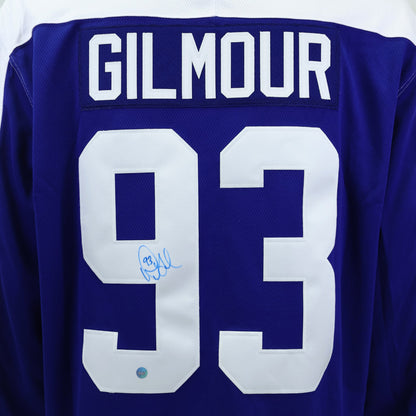 Doug Gilmour Signed Toronto Maple Leafs Fanatics Vintage Jersey (blue)