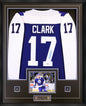Wendel Clark Signed Framed Jersey Maple Leafs Replica Fanatics Blue