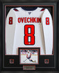 Alex Ovechkin Signed Framed 34x42 Washington Capitals Away Fanatics Premium Jersey