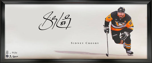 Sidney Crosby Signed 18x44 Framed Oversize Signature Print  (Limited Edition of 87)