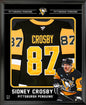 Sidney Crosby Signed Jersey Framed PhotoGlass Penguins Black Fanatics Premium