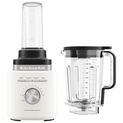 KitchenAid Pure Power Blender with 1 x Personal Blender Jar - Porcelain White