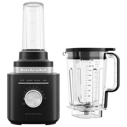 KitchenAid Pure Power Blender with 1 x Personal Blender Jar - Black Matte