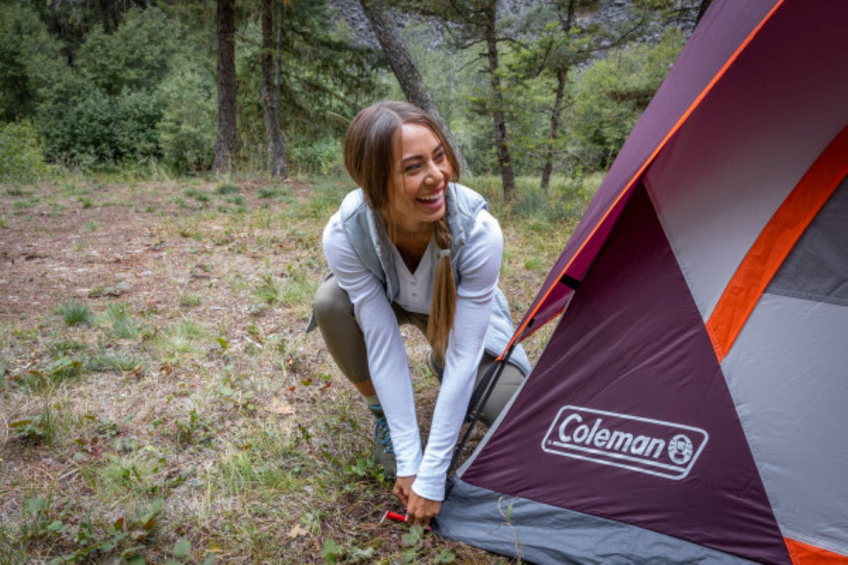 Coleman - Skydome 4-Person Camping Tent - Blackberry