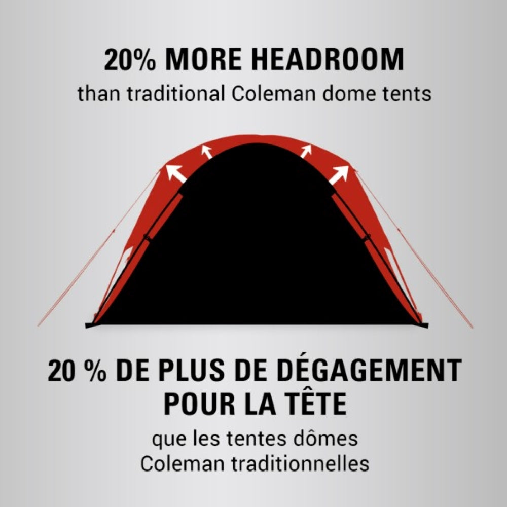 Coleman - Skydome 4-Person Camping Tent - Blackberry