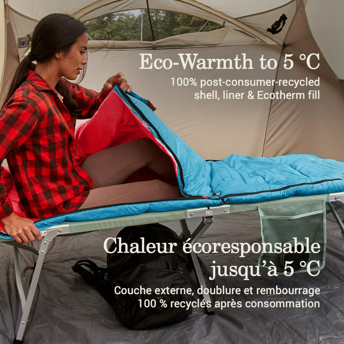 Coleman - Flatlands 40°F Sleeping Bag - Blue