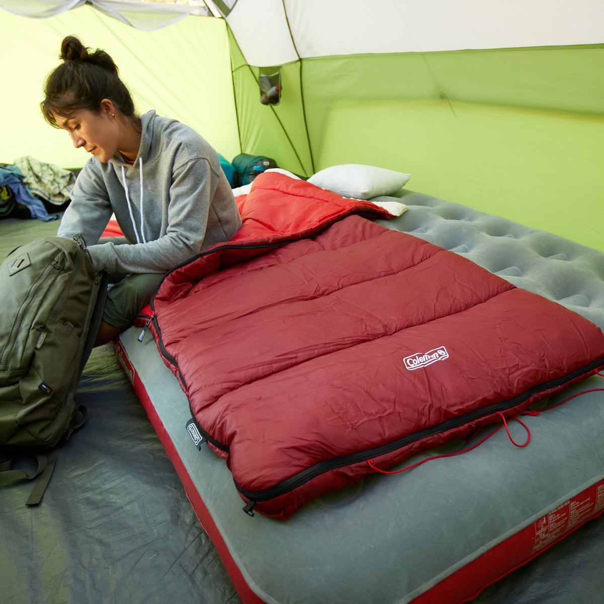 Coleman - Flatlands 30°F Sleeping Bag - Mahogany