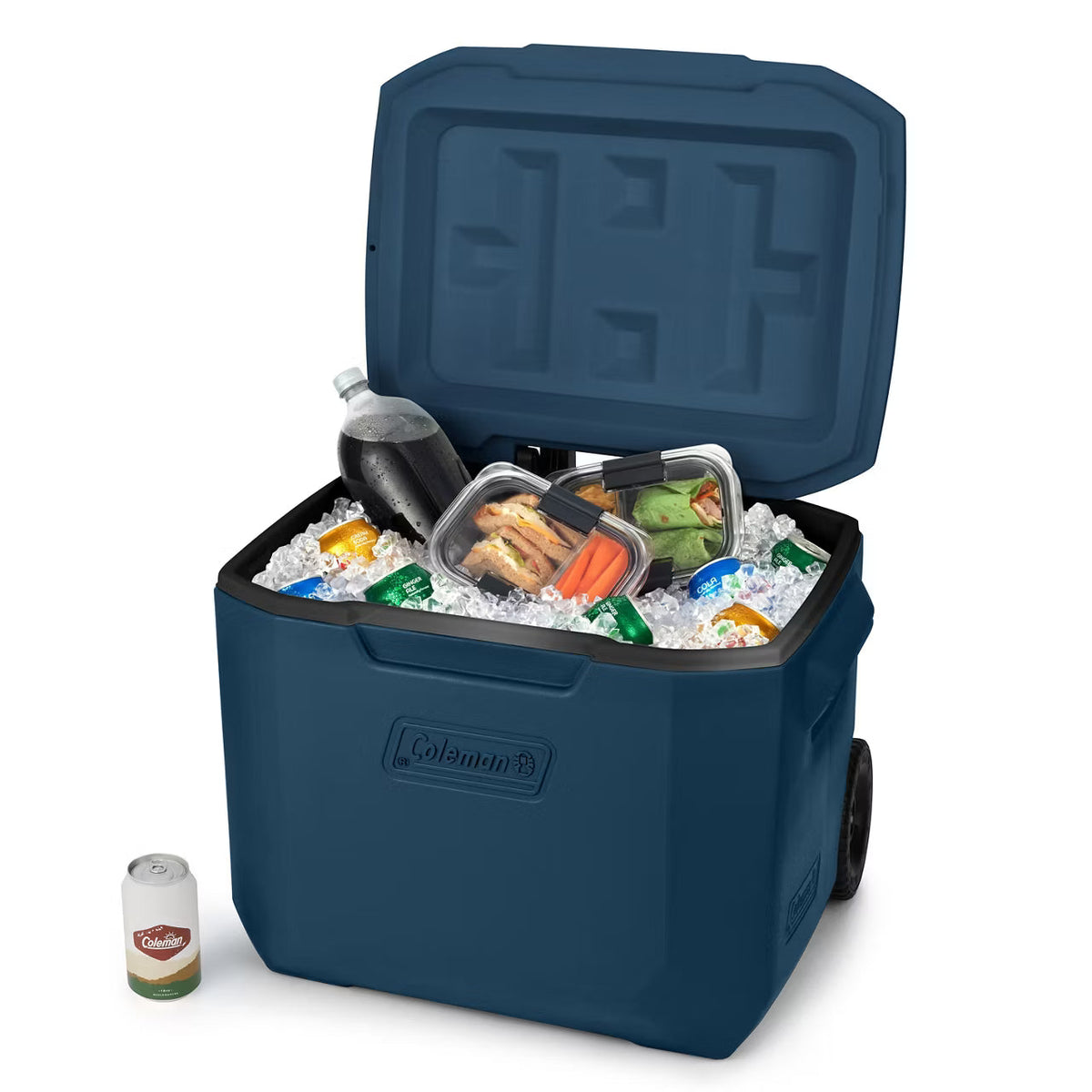 Coleman - 60 Qt Chiller Cooler With Wheels - Sapphire Blue