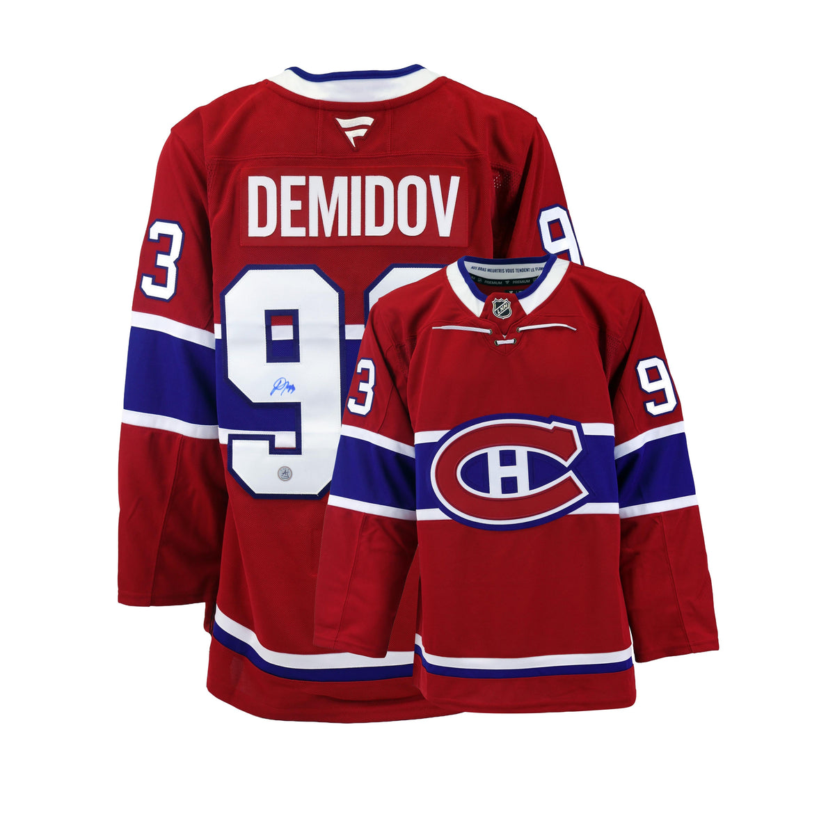Ivan Demidov Signed Jersey Montreal Canadiens Red Fanatics Premium