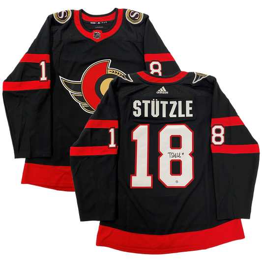 Tim Stutzle Signed Ottawa Senators Adidas Authentic Home Jersey