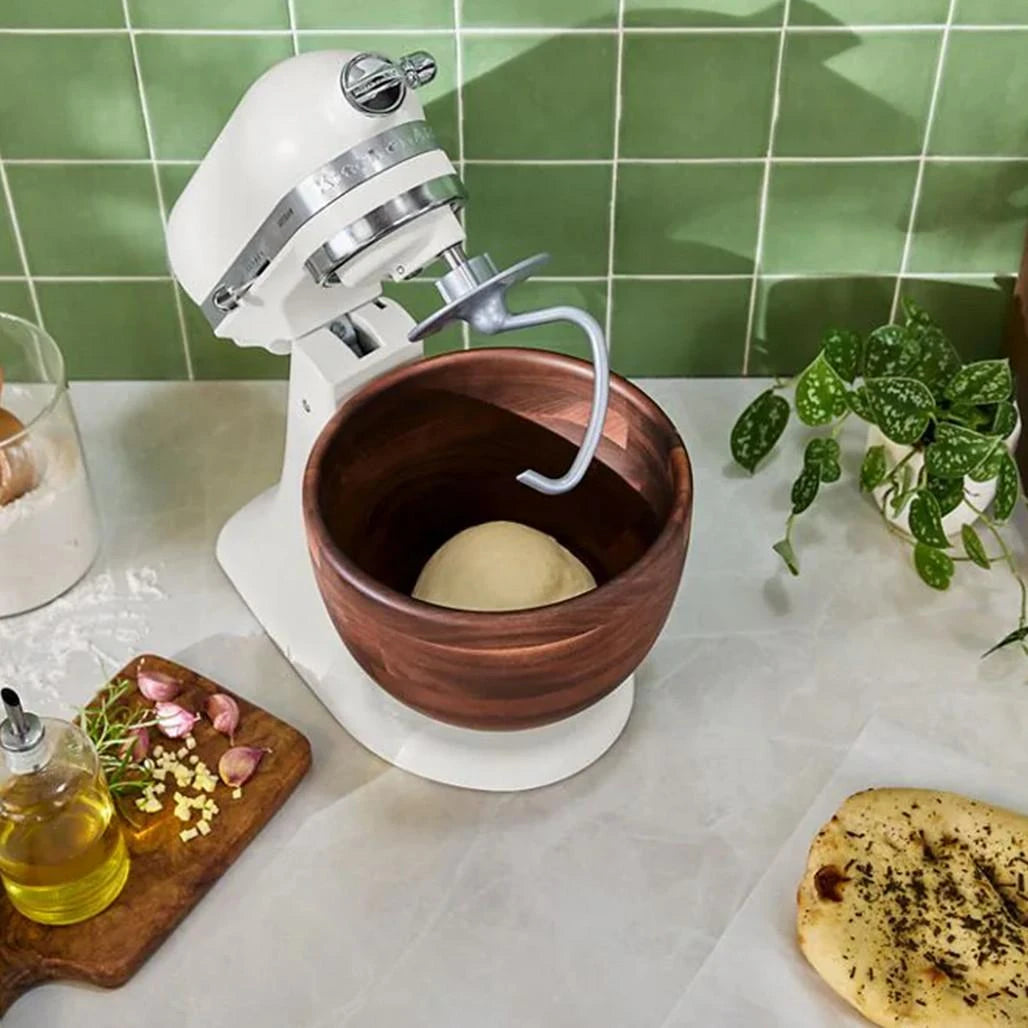 KitchenAid Artisan® Series 5 Quart Tilt-Head Stand Mixer with Walnut Wood Bowl