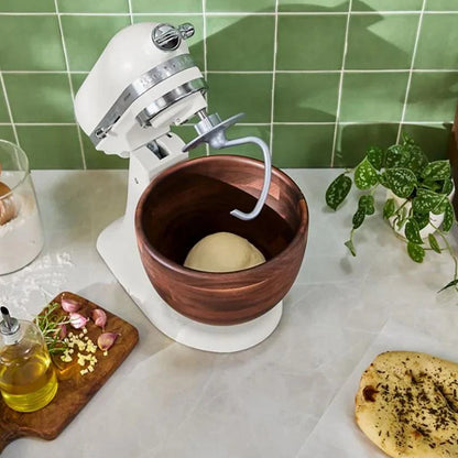 KitchenAid Artisan® Series 5 Quart Tilt-Head Stand Mixer with Walnut Wood Bowl