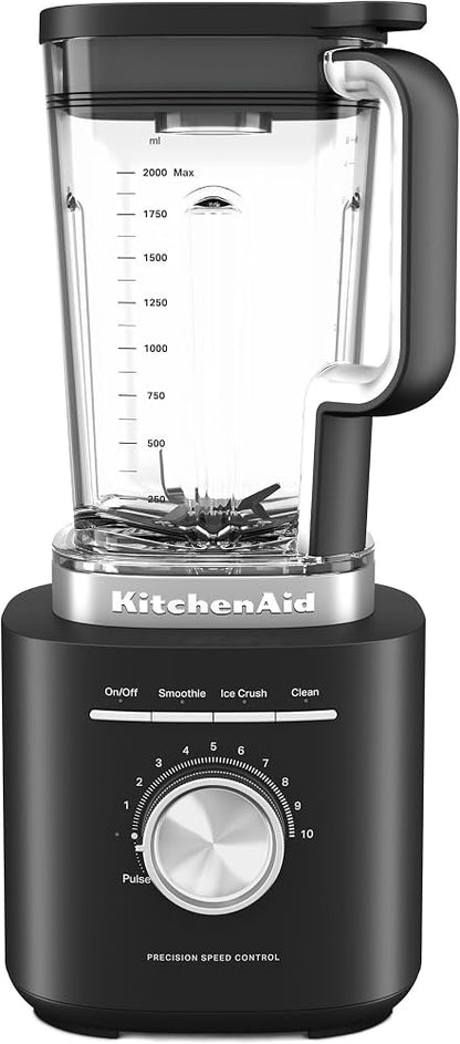 KitchenAid Pure Power Blender with 1 x Personal Blender Jar - Black Matte