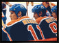 Wayne Gretzky and Mark Messier 20x29 Framed Canvas Oilers Bench-H