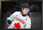 Macklin Celebrini 20x29 Framed Canvas 2026 IIHF World Championship Spotlight