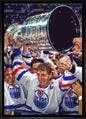 Wayne Gretzky Edmonton Oilers Framed 20x29 Raising Stanley Cup Canvas