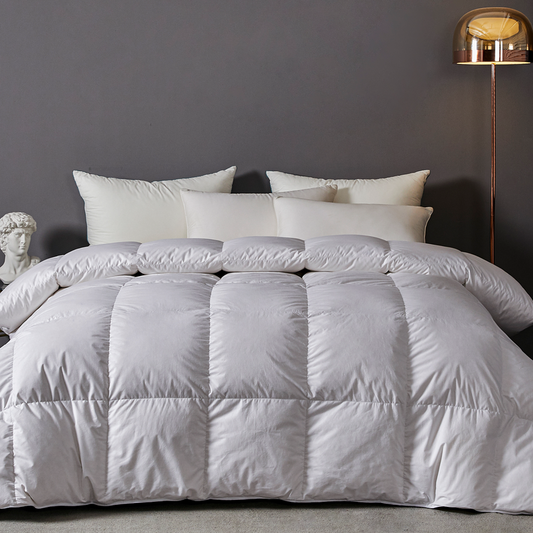 Twin Ducks Marsala Canadian Origin White Down Queen Duvet