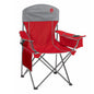 Coleman - Quad Chair with Cooler - Red/Grey