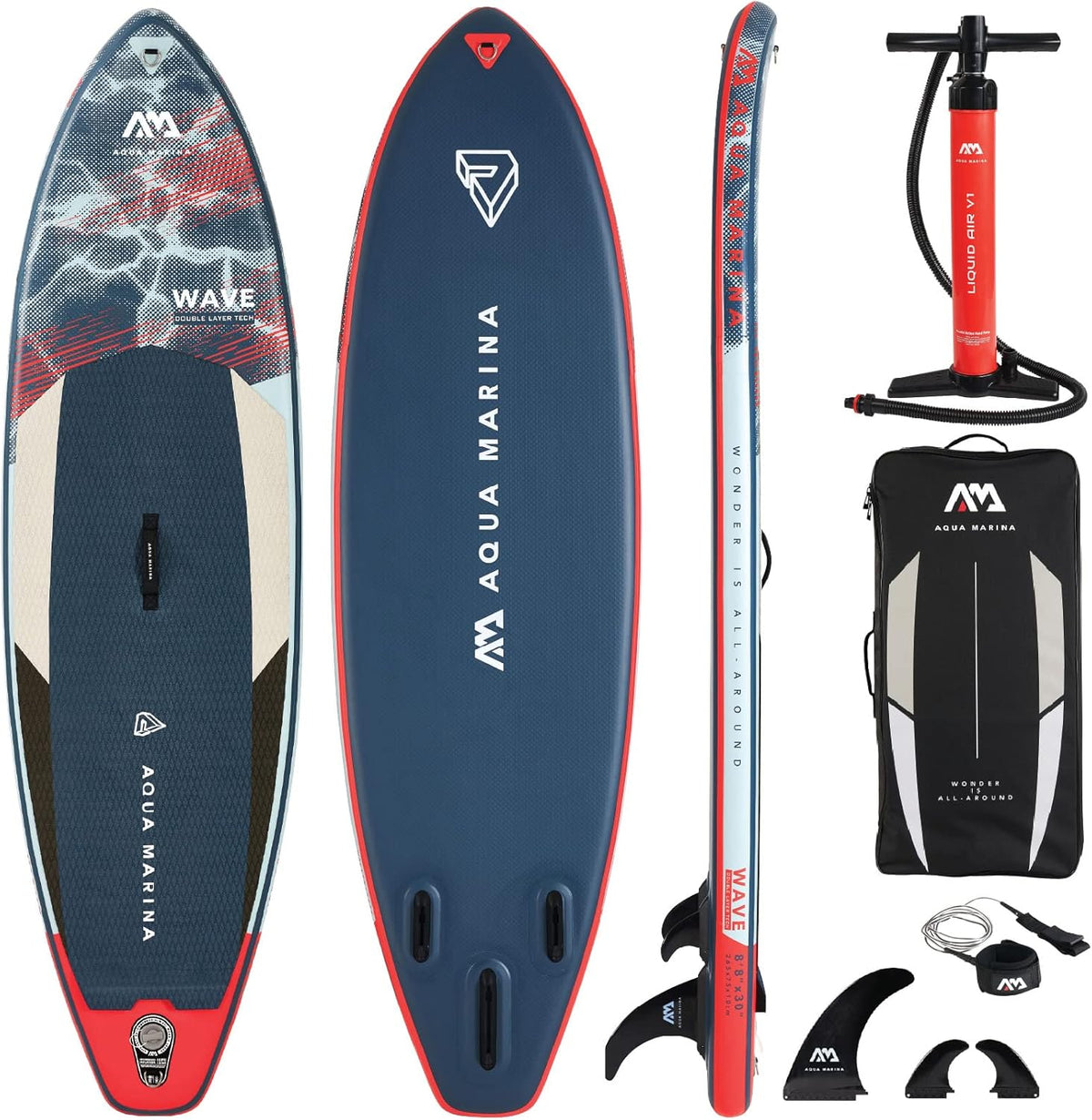 WAVE 8' 8" Surf Inflatable Stand Up Paddle Board (iSup)
