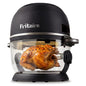 Fritaire Self-Cleaning Glass Bowl Air Fryer - Black