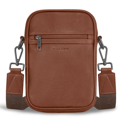 Onyx / Leather Vertical Cross-Body Bag