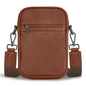 Onyx / Leather Vertical Cross-Body Bag