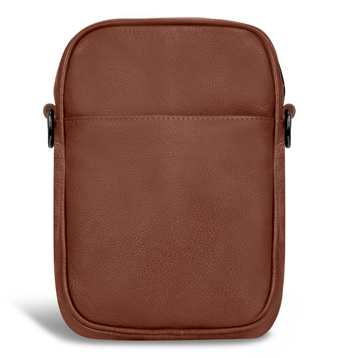Onyx / Leather Vertical Cross-Body Bag