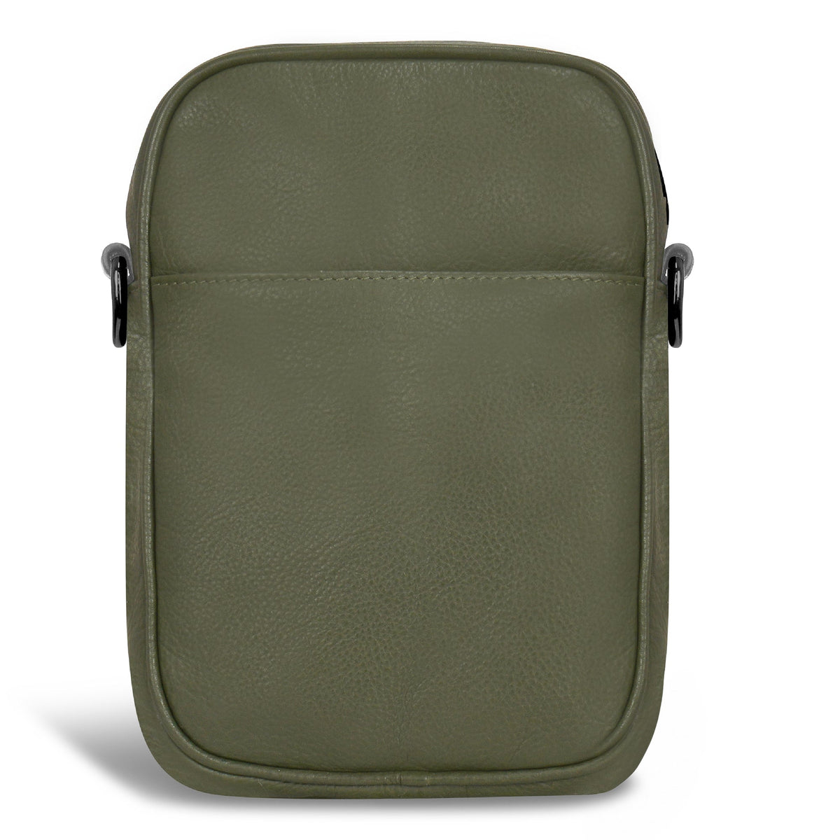 Onyx / Leather Vertical Cross-Body Bag
