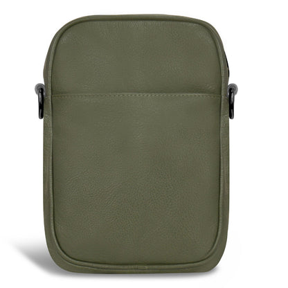 Onyx / Leather Vertical Cross-Body Bag