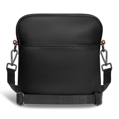Onyx / Leather Cross-Body Bag