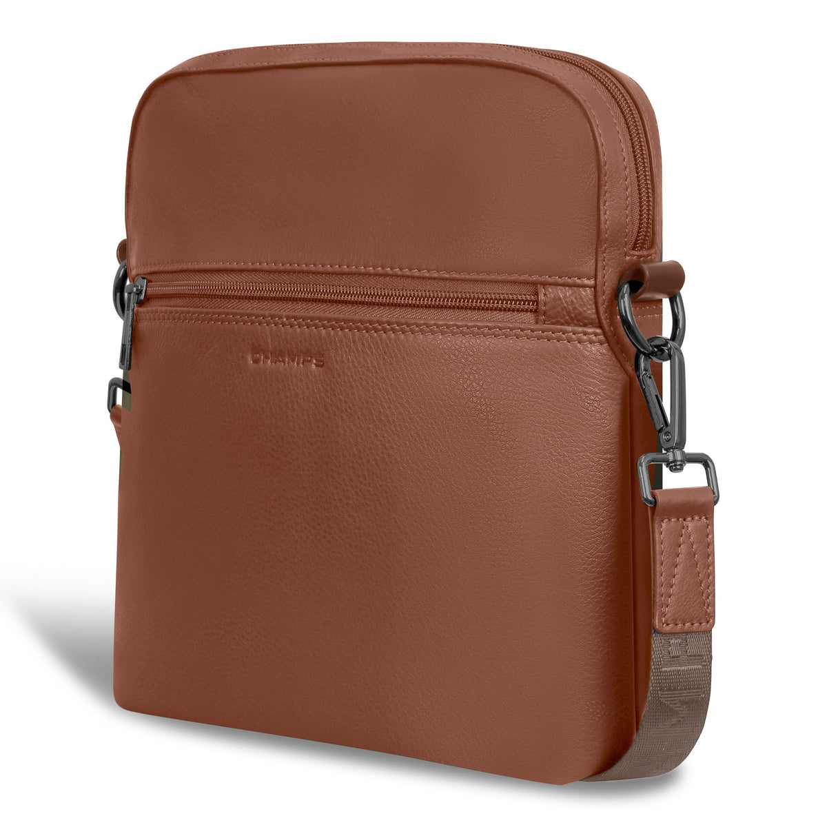 Onyx / Leather Cross-Body Bag