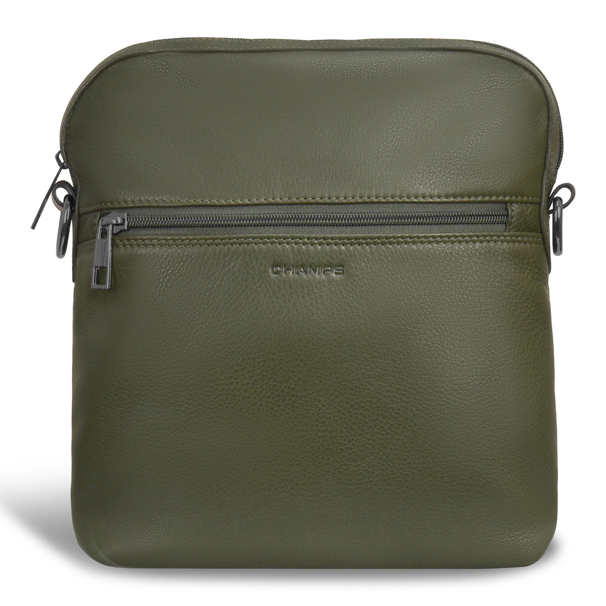 Onyx / Leather Cross-Body Bag