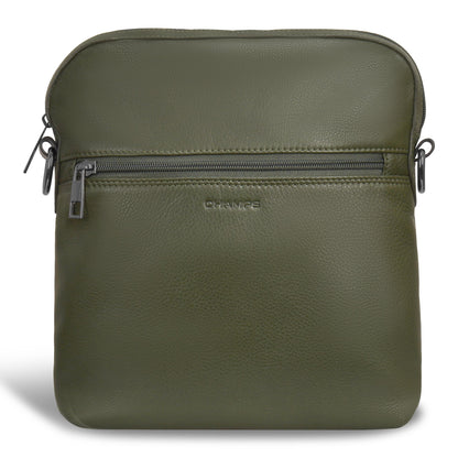 Onyx / Leather Cross-Body Bag