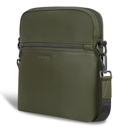 Onyx / Leather Cross-Body Bag