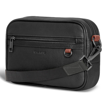 Onyx / Leather Camera Bag
