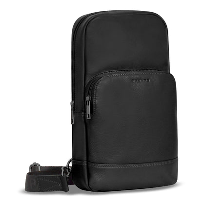 Onyx / Leather Sling Bag