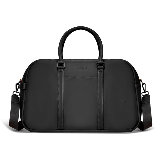 Onyx Leather Duffle Bag