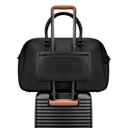 Onyx / Leather Duffle Bag
